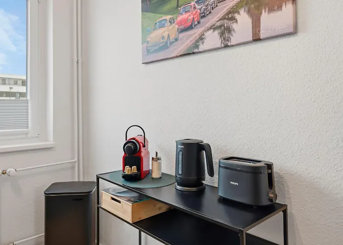 Wohlfühlapartment, Parkplatz, Boxspringbetten, Massagesessel, Nespresso, 1gbit Lan&wifi, Innenstadt